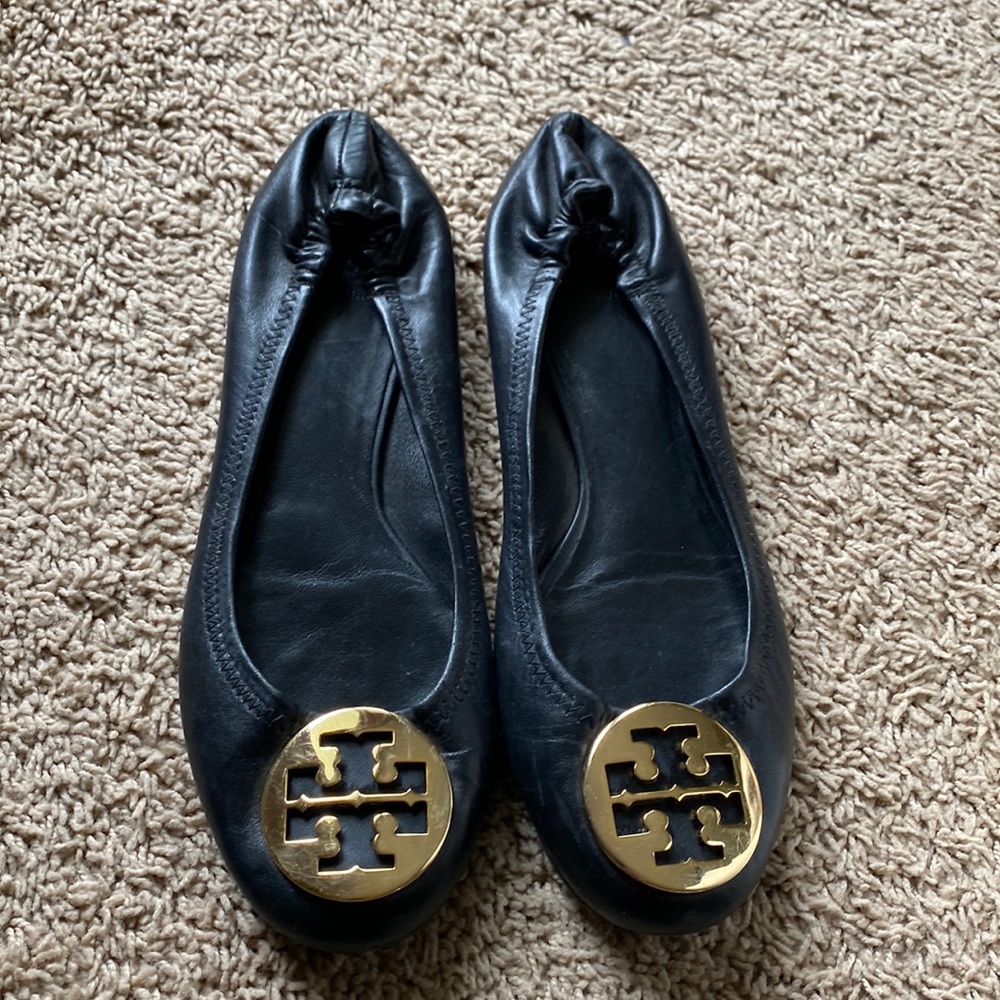 Size 10 womens Tory Burch minnie travel ballet flats